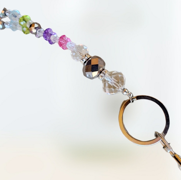 Beaded Lanyard ID holder - Picture 3 of 4